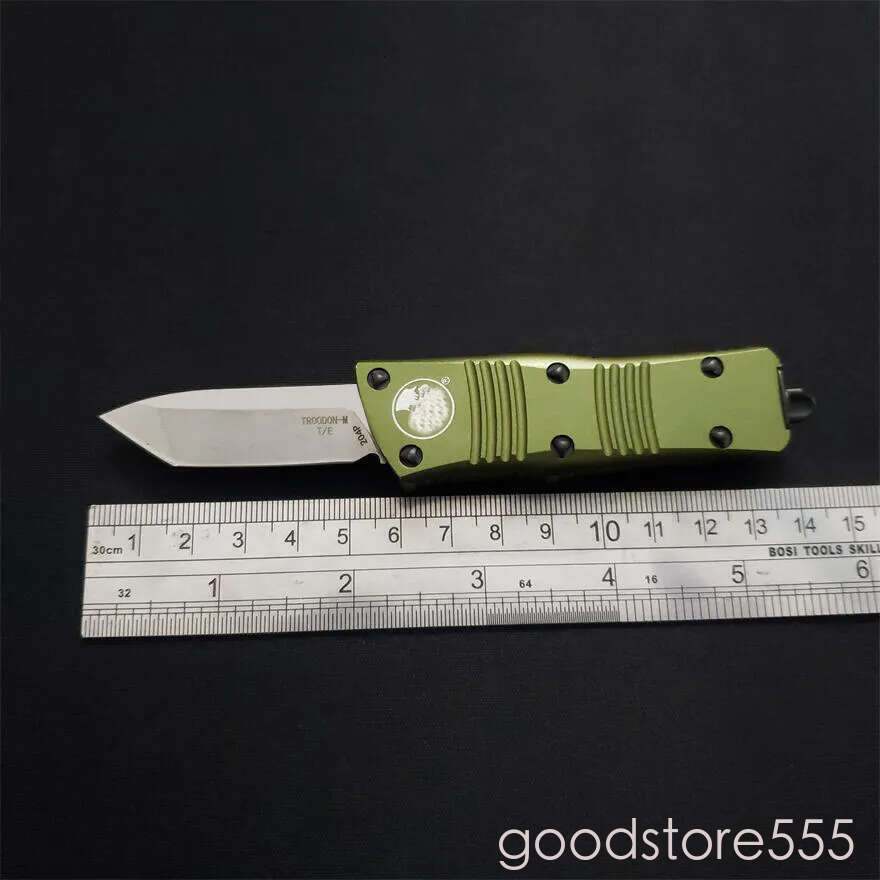 High End 5.8inch fixed blade knife 204P Mini Exocet couteau Knife Green Bounty Hunter Wallet Pocket Knives UT85 pocket knife EDC tools