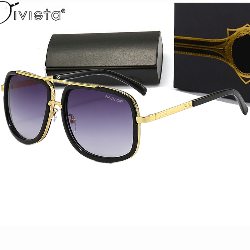 Mach-One Luxury Brand Sunglasses Men Casual Business UV400 Driving Women Outdoor Retro Couple Designer Glasses Big Steampunk Hip hop Rock IVSTA Fashio