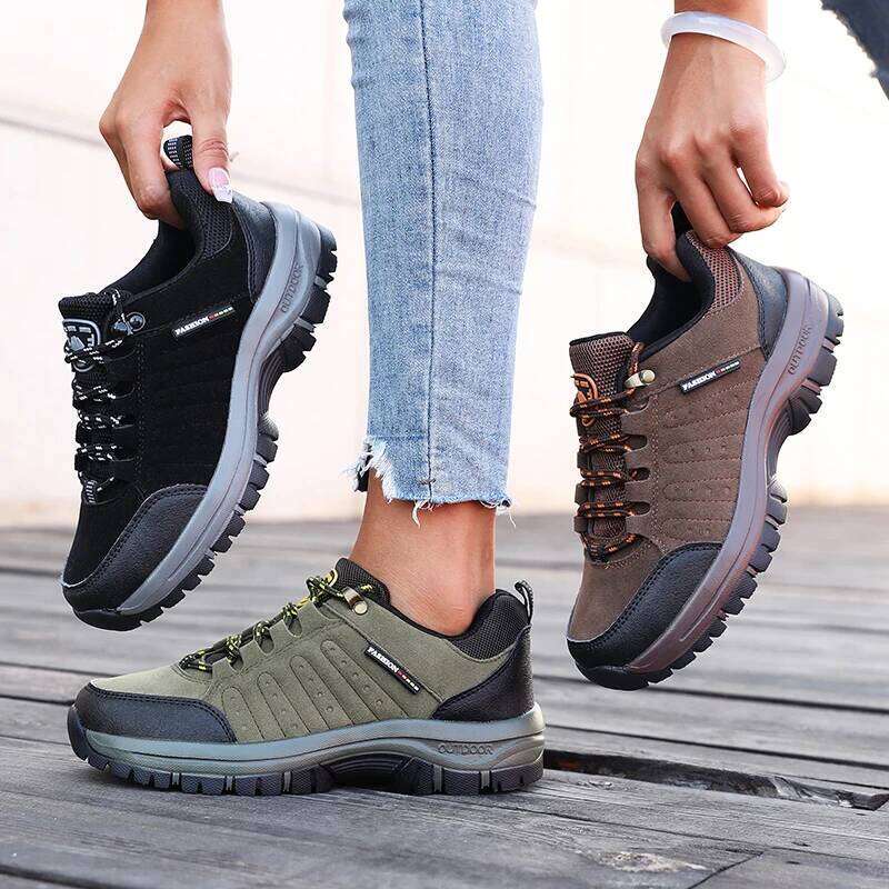 Men's Spring and Autumn New Ankle Outdoor Hiking Boots Sports Hombres Botas Anti Slip Work Low Cut Mountaineering Shoes