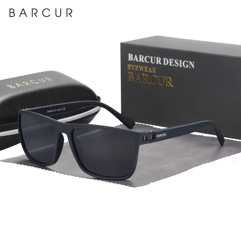 BARCUR Men Polarized Sunclasses TR90 Light Weight Fishing Travel Sun Glasses Women Outdoor Eyewear Accessory Oculos H260319