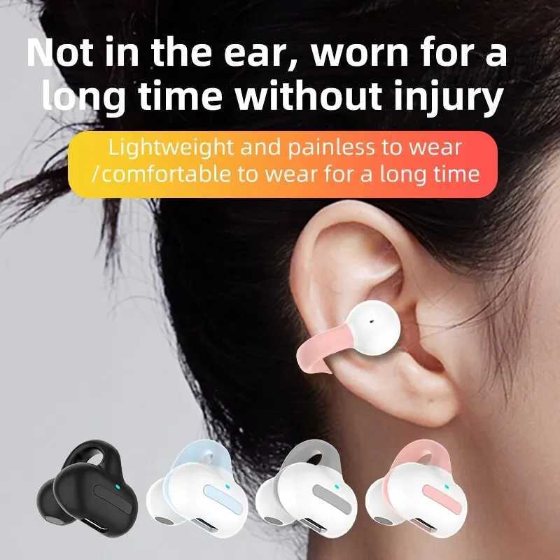 P70 Earclip Wireless Bluetooth Headset OWS Touch Light Mini High Quality Earplugs Anti Sweat HD Sound Stereo Universal Headset D260319