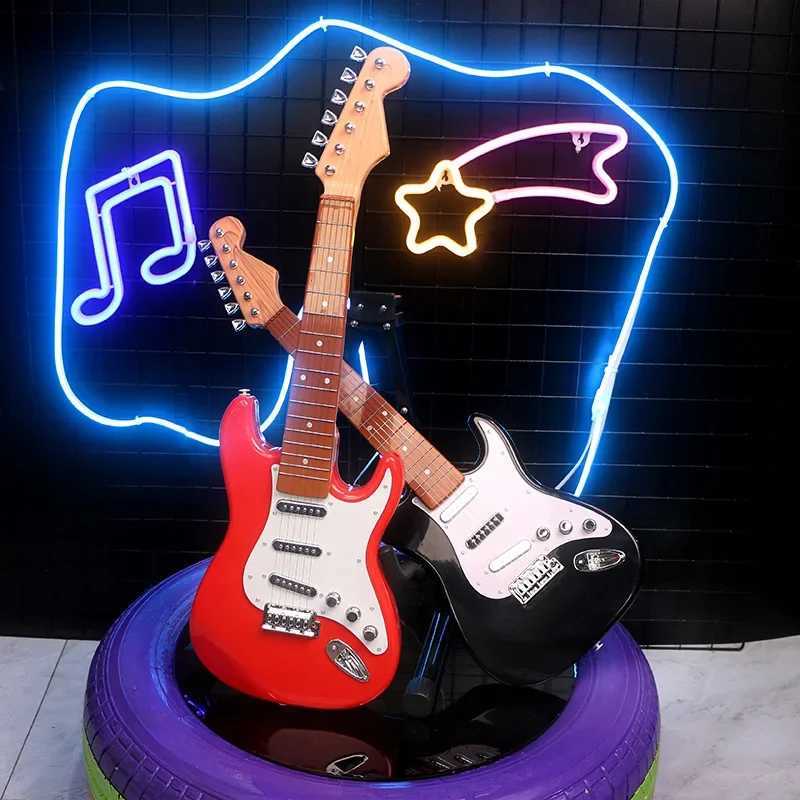 Childrens portable electronic guitar toy capable of simulated playing suitable for beginners perfect gift for boys and girls Y260319
