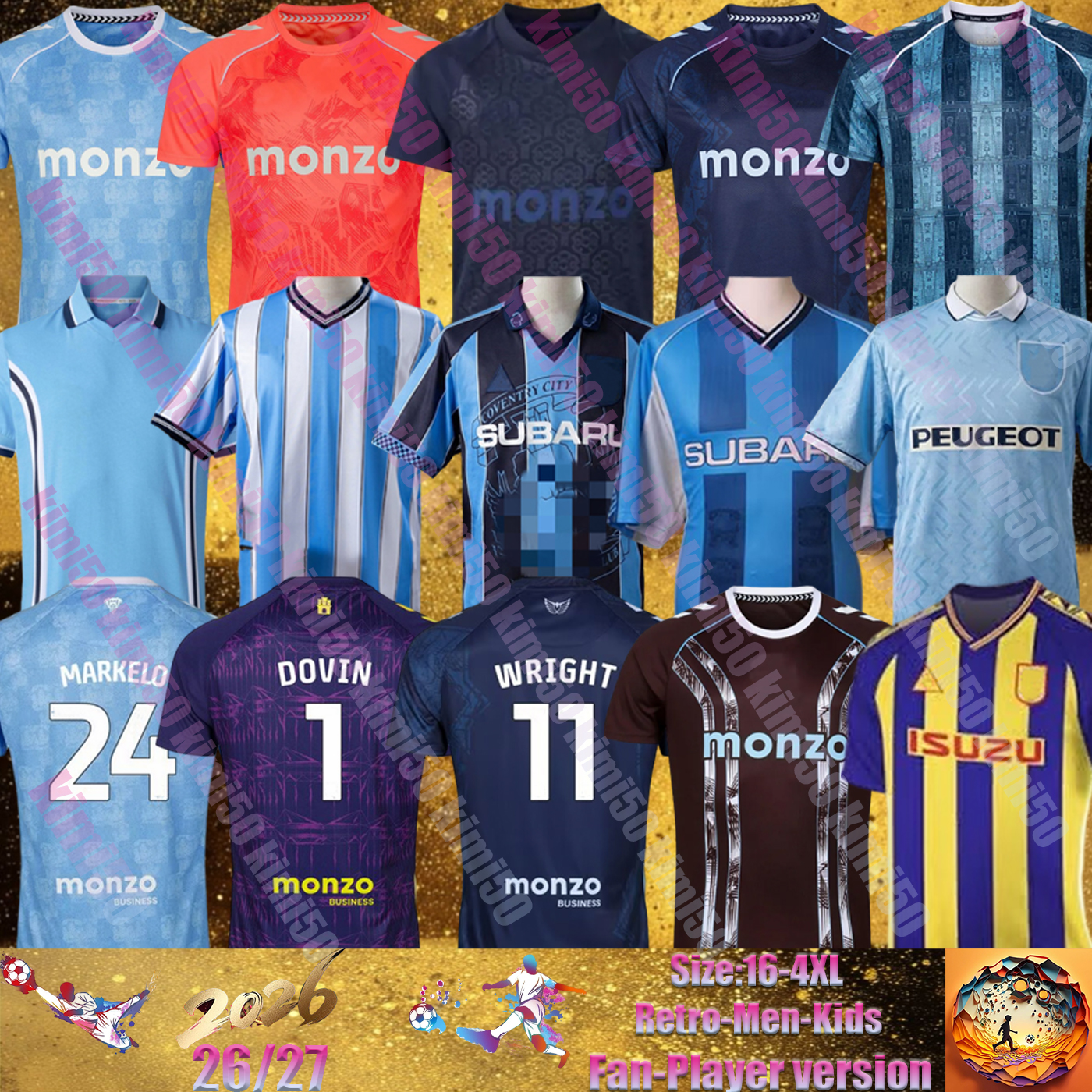 25 26 Coventry City Home AWAY THIRD Soccer Jerseys retro 94 96 97 98 99 11 12 VAN EWIJK Sheaf Gyokeres Godden Hamer 2025 2026 blue black WRIGHT Men Kids Kit Football Shirts