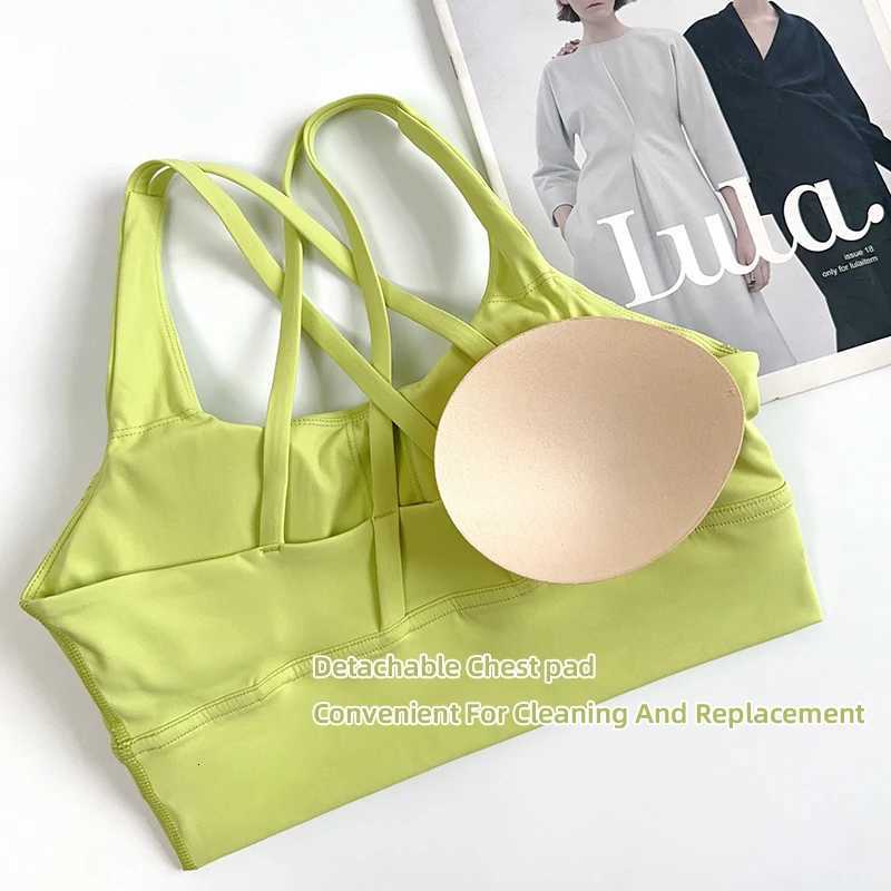 Solid Color Women Fitness Yoga Bras Race Back Sports Bras Nylon Top Women Bra Sexy Breathable Underwear For Women Gym Z20260319