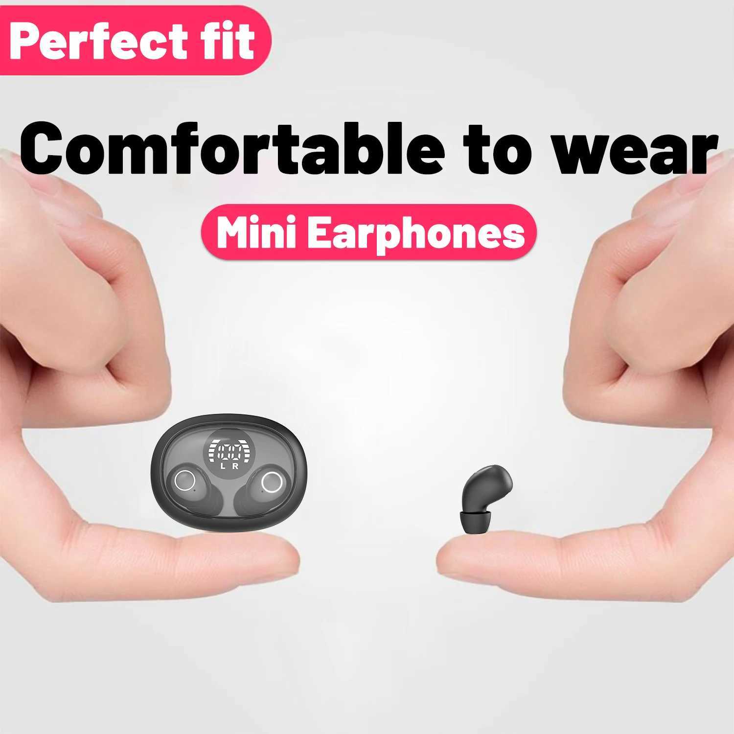 SK32 Invisible Sleep Wireless Bluetooth Headphones Sport Bluetooth Earphones 4D Bass EffectLow LatencyNoise Reduction Earbuds D260319