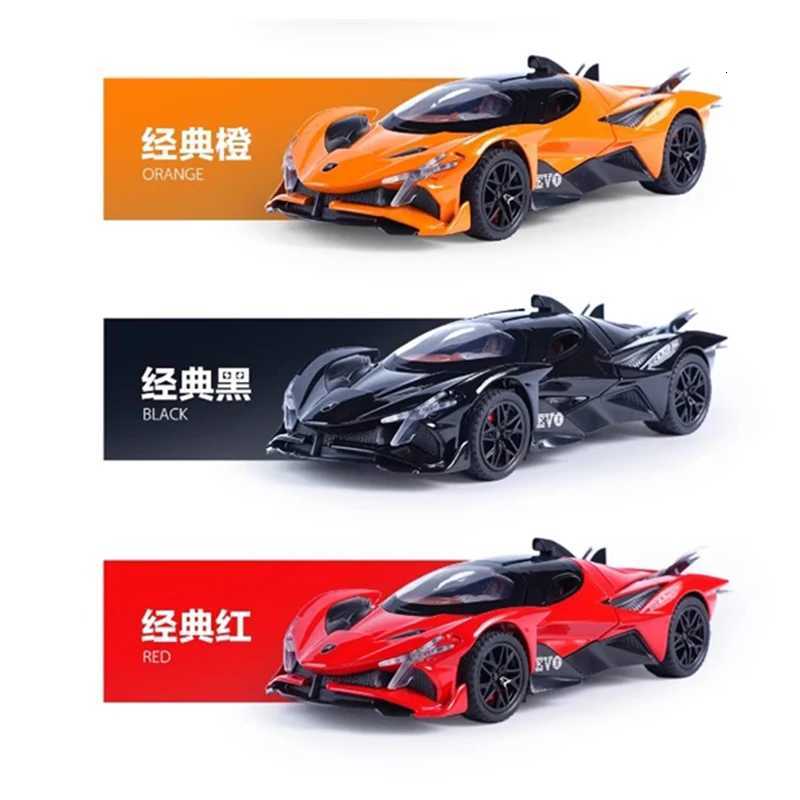 132 Apollo EVO Sports Supercar High Precision Alloy Model Diecast Metal Material Sound Light Pull Back Children Birthday Gift Y260319