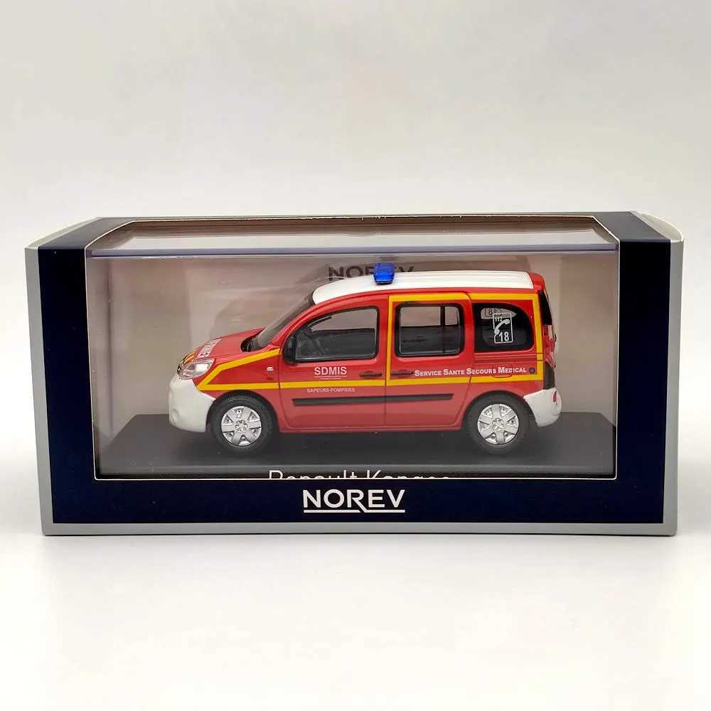 Norev 1/43 Kangoo INFIRMIER SSSM POMPIERS 2013 Red Diecast Models Car Limited Collection Toys Gift Y260319