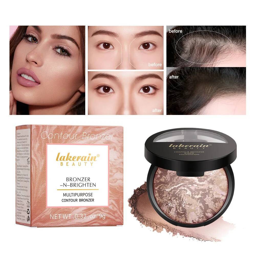 Bestseller Lakerain 3-In-1 Baking Foundation Highlighter Setting Contour Blush Powder Makeups Cosmetics Wholesale Ddmyhappy
