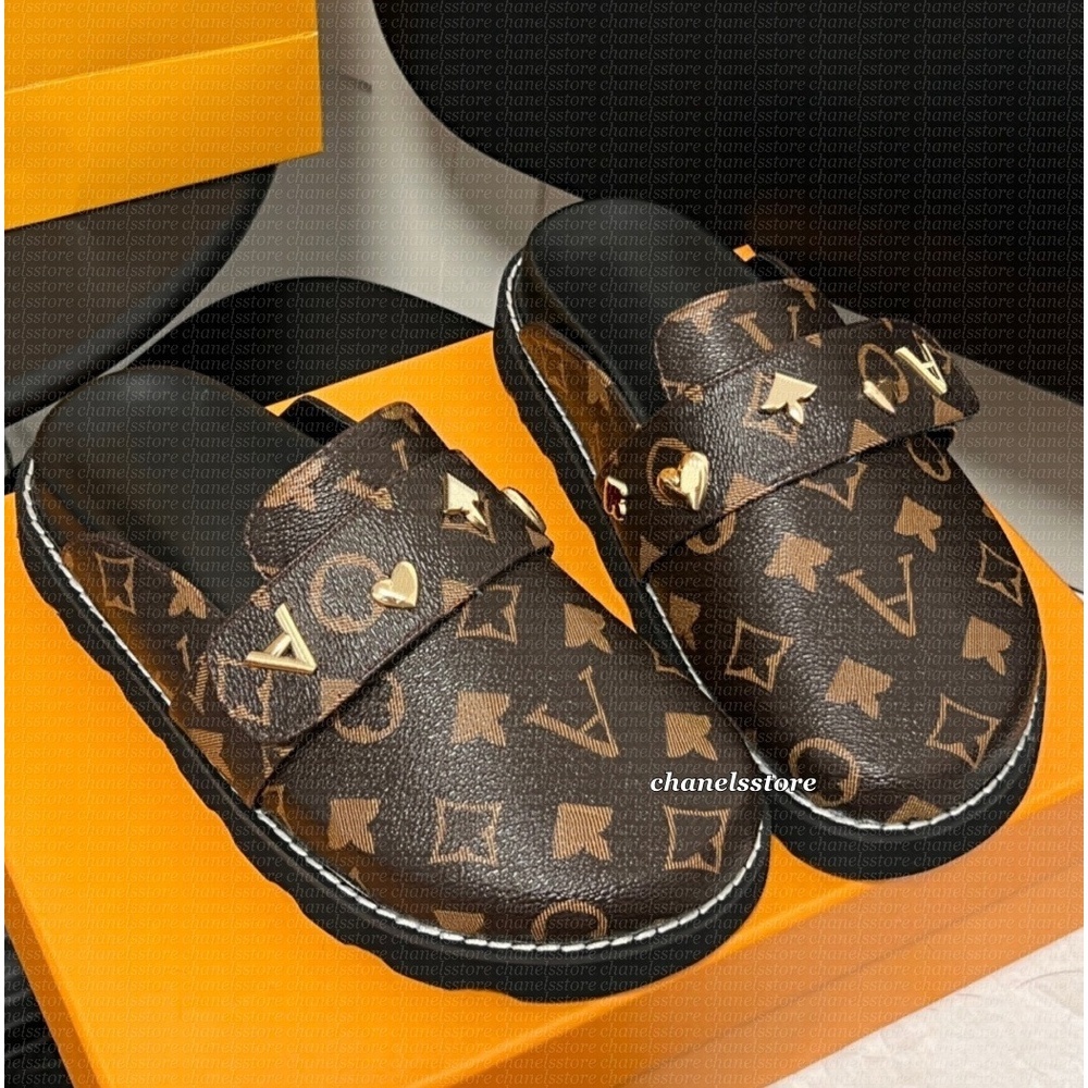 Cosy Comfort Clog Sandals scuffers Designer Women Men Flat Fur Leather Mules Platform Slippers Fashion mules Winter Warm Plush Slides