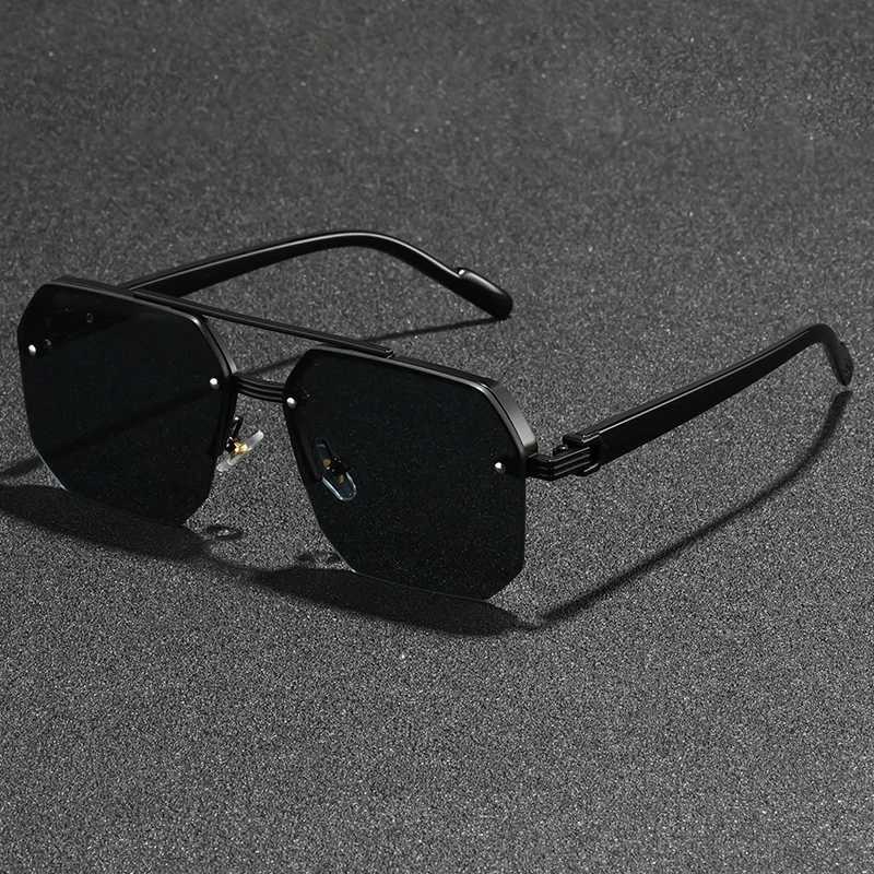 Classic Black Big Square Shades Sunglasses for Women Men Fashion Women Sunglasses with Uv Protection H260319 - view 6