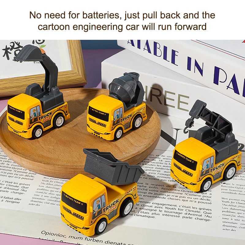 1Pcs Inertia Sanitation Truck Models Pull Back Engineering Vehicle Boys Toys For Kids Toy Car Children Ideal Gifts For Boys Kids Y260319
