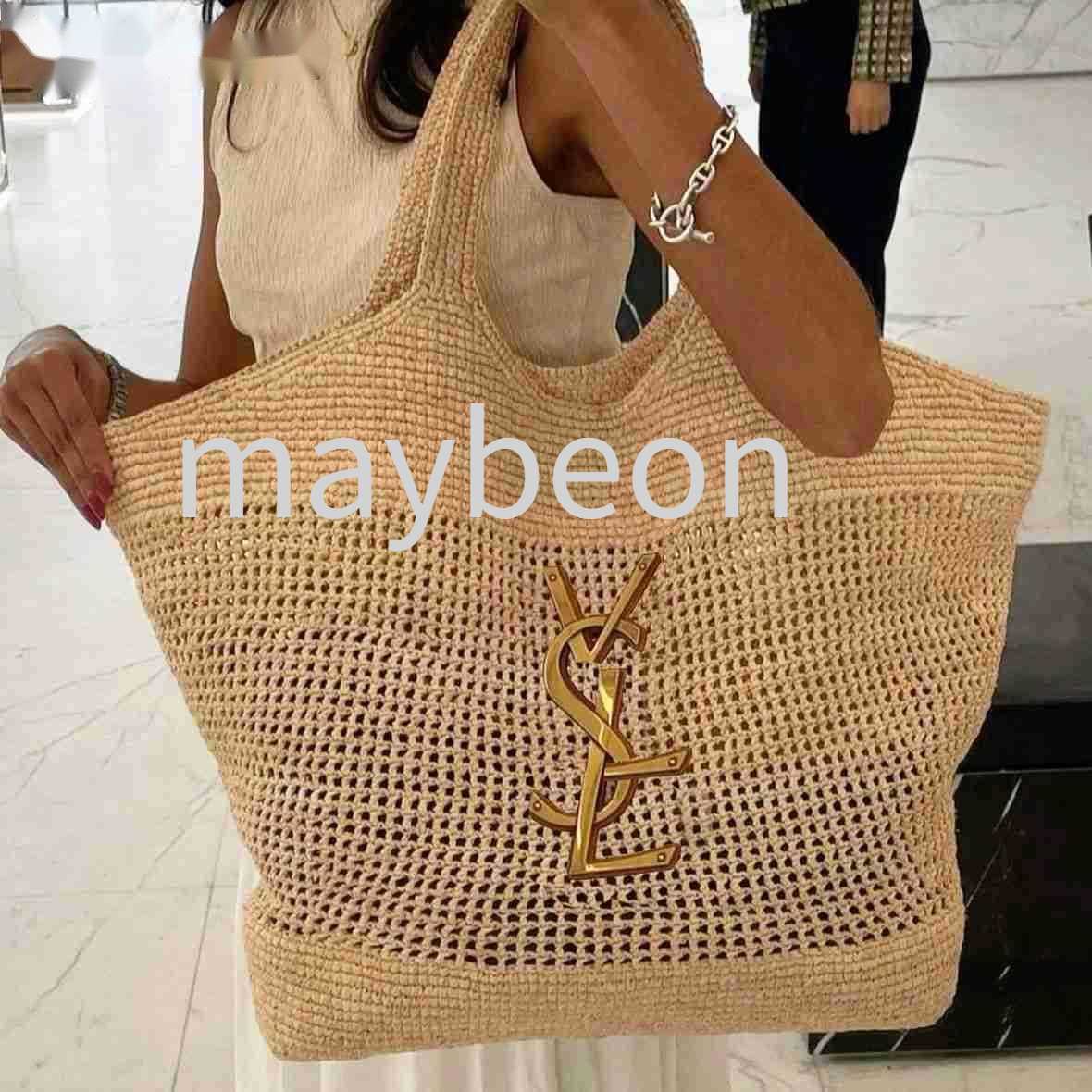 2026Beach Bag Designer Bag Luxury Bag Summer Straw Large Capacity Shoulder Bag Women Vacation Fashion Classic Shopping Bag Letter Straw Basket Ladies Handbags