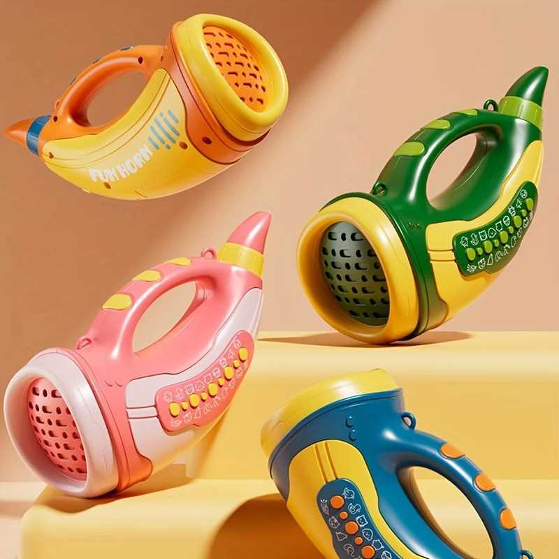 Kids Horn Musical Instrument ToyLung Capacity Sound Exerciser for Children Christmas Party Birthday Gift for Boys Girls Y260319