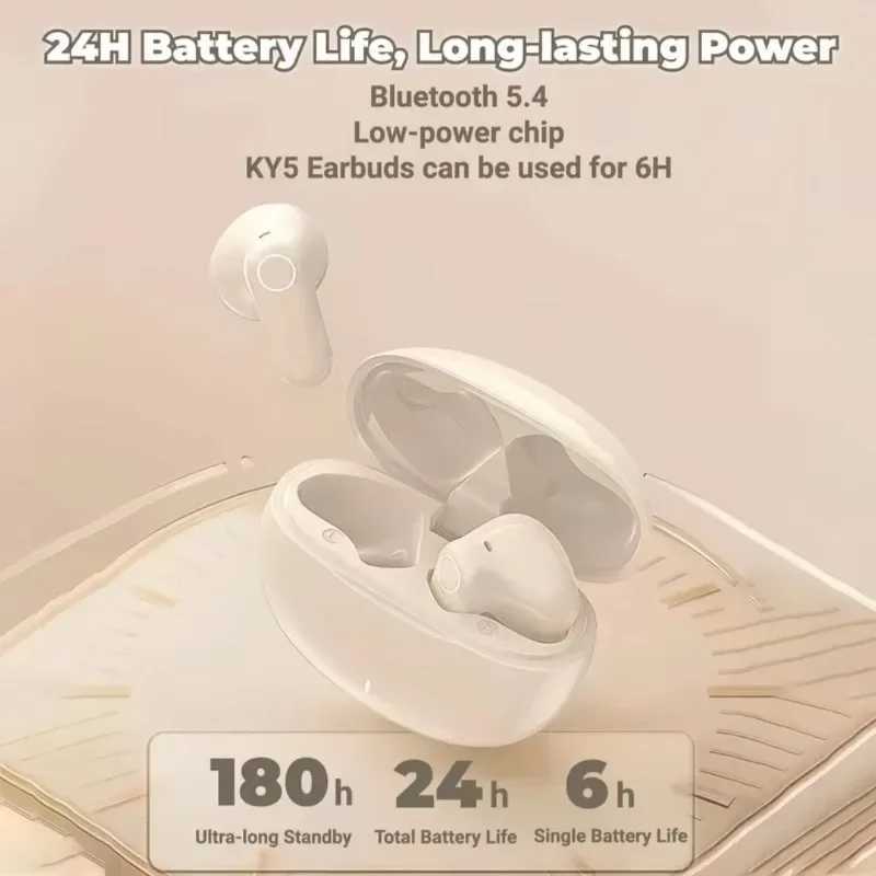 TWS Bluetooth wireless headset KY5 avoids improving the quality of headphones games music earplugs and noise reduction D260319