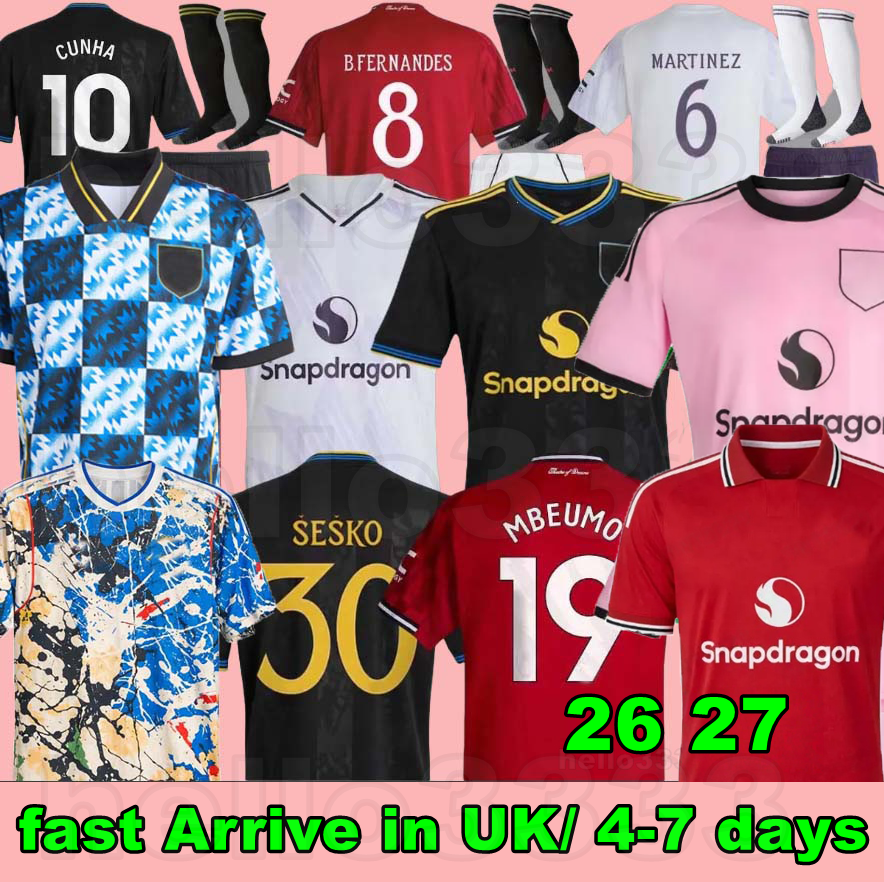 25 26 27 man unite Cunha soccer jerseys SESKO AMAD DE LIGT manchesteers unted B.FERNANDES football shirt 2025 2026 CASEMIRO GARNACHO MAINOO MARTINEZ HOJLUND