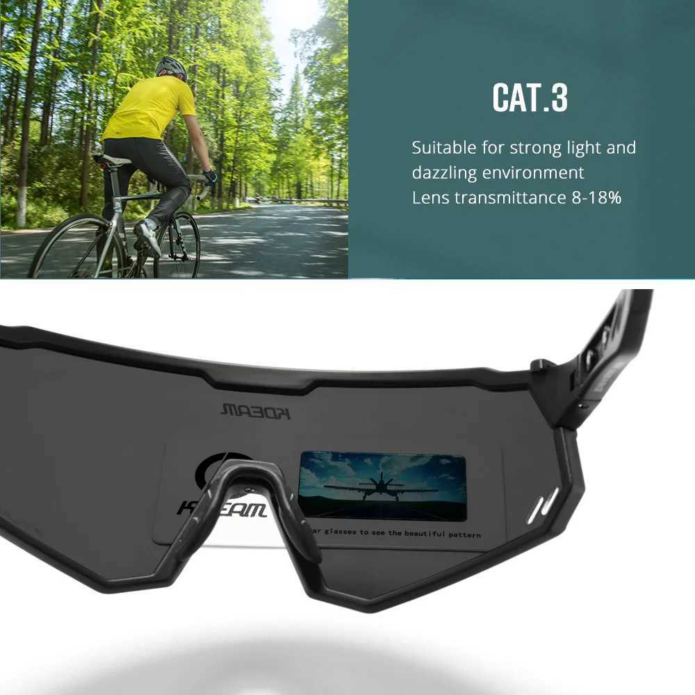 KDEAM High-End Sports Sunglasses Polarized Mens Cycling Glasses Dismountable TR90 Frame And Nose Pads Easy To Exchange H260319 - view 6