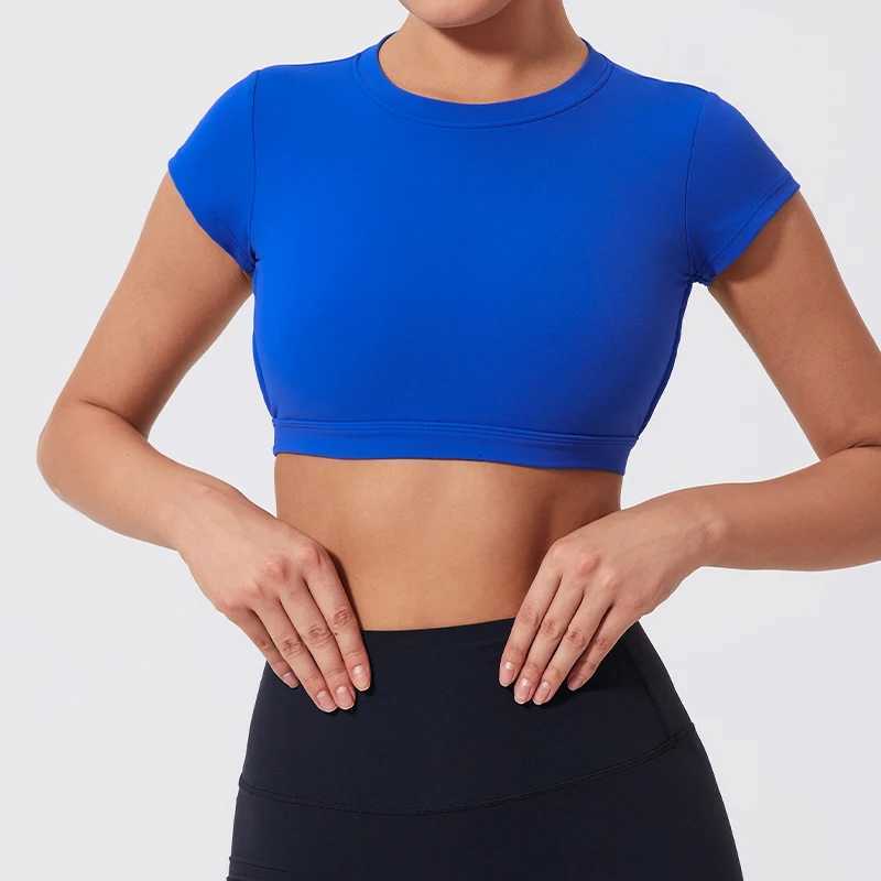 Hearuisavy Sports Shirts Workout Tops Fitness Activewear Female Quick-Dry Yoga Clothes Sport Crop Tops Backless Gym Top Women Z20260319