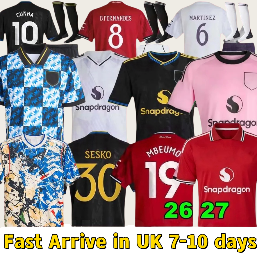 25 26 27 man unite Cunha soccer jerseys SESKO AMAD DE LIGT manchesteers unted B.FERNANDES football shirt 2025 2026 2027 CASEMIRO GARNACHO MAINOO MARTINEZ HOJLUND