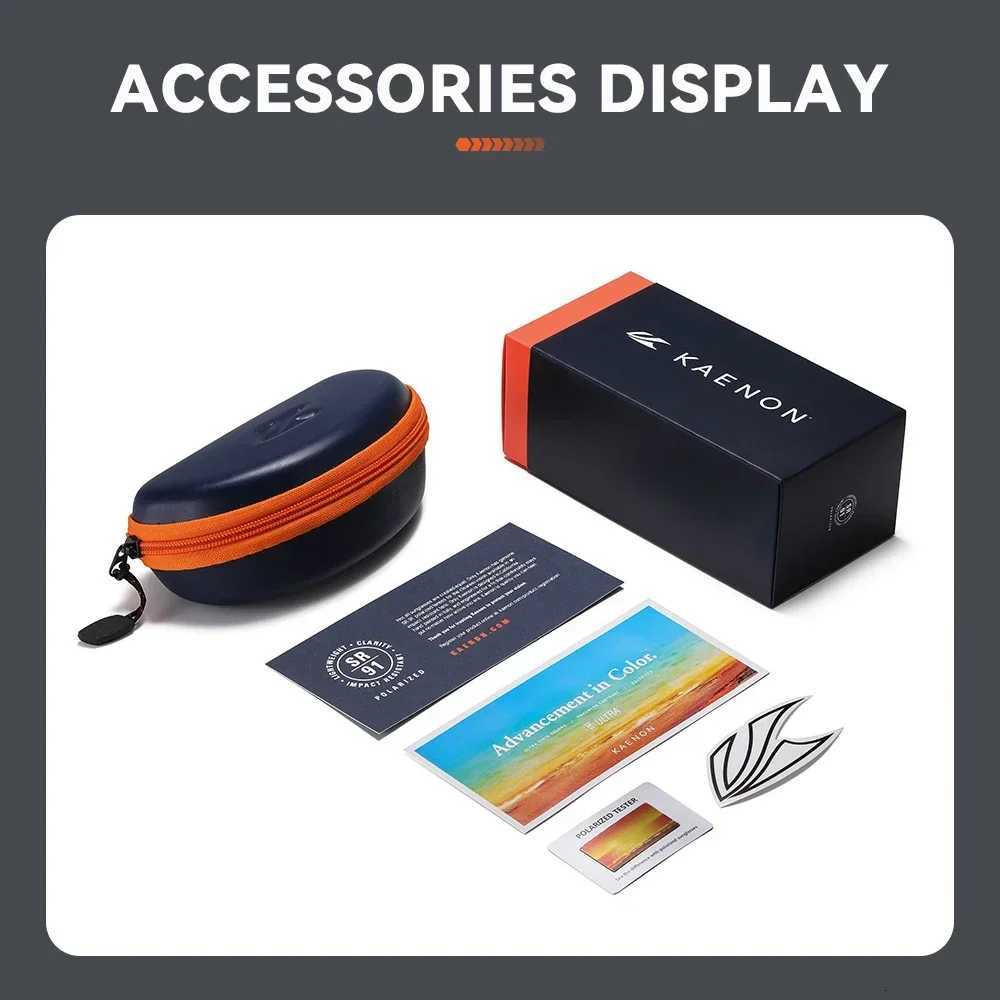 KAENON Fashion Square Versatile Polarized Sunglasses Men Women Sports Fishing Driving Sun Glasses UV400 Eyewear H260319 - view 6
