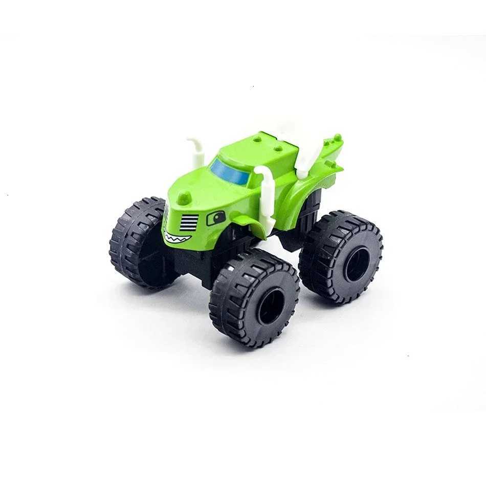 6Pcs Blaze Monster Racing Car Diecast Toy Set Russia Miracle Crusher Truck Vehicle Transformation Toys for Kids Best Gifts Y260319