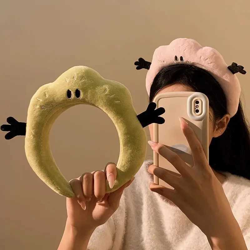 Cute Plush Cartoon Headband for Womens New Face Wash Mask Special Hair Band Hair Accessories H260319