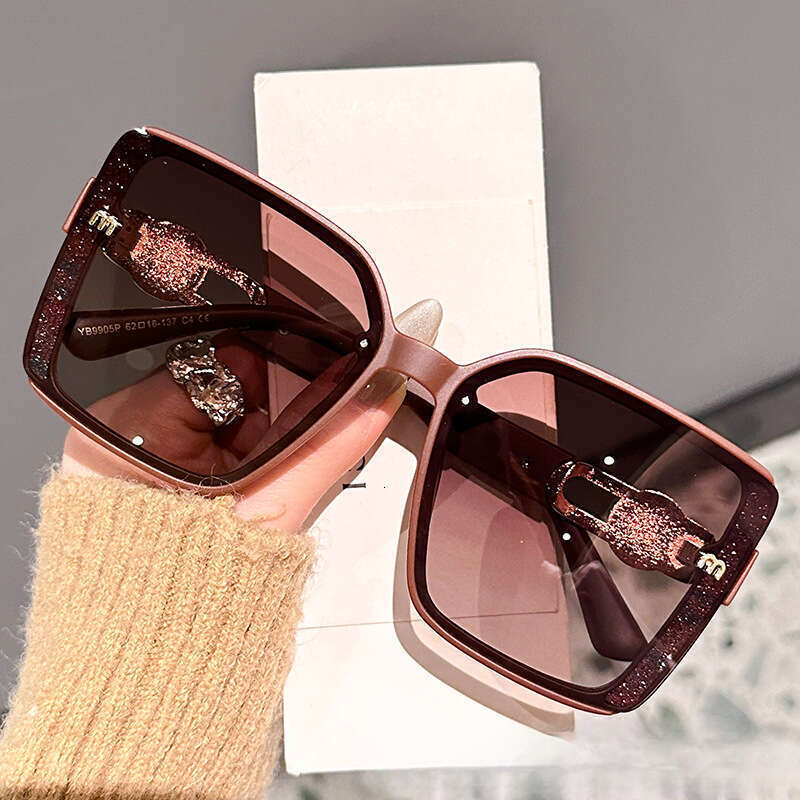 New High Quality women's classic retro square fashion glasses - UV-blocking sunglasses, high-end sunglasses