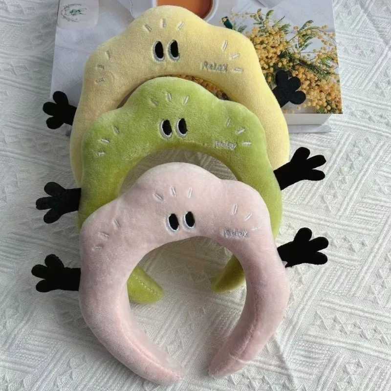 Cute Plush Cartoon Headband for Womens New Face Wash Mask Special Hair Band Hair Accessories H260319