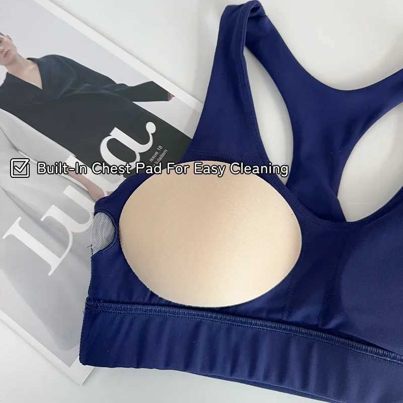 Fitness Yoga Sport Bras High Strength Beautiful Back Yoga Bra Shockproof Breathable Running Pilates Training Fitness Vest Z20260319