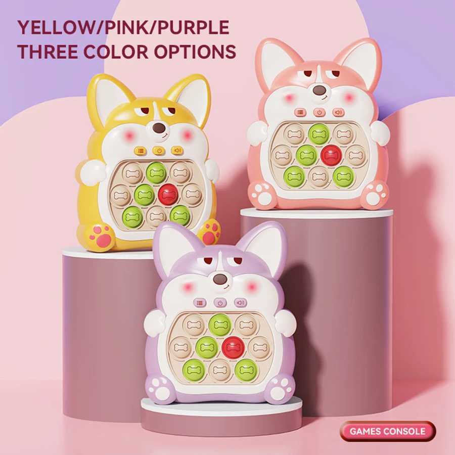 Funny Light Up Electronic Pop-Push Quick Push Game Puzzle Machine Quick Push Decompress Electronic Toy For Child Gaming Game Y260319