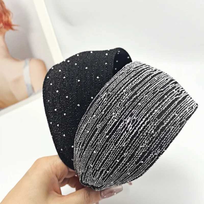 2025 New Wide Border Headband Trendy Hair Band Sparkling Rhinestones Crystal Hair Accessory Deluxe HairBand Hair Decoration H260319