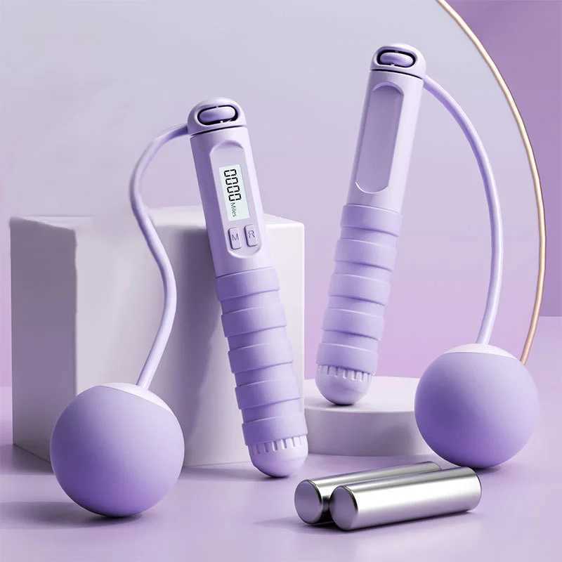Electronic Counting Large Ball with Load Carrying Jump Rope Aerobic Exercise for Men and Women Weight Loss Exercise Fitness M260319