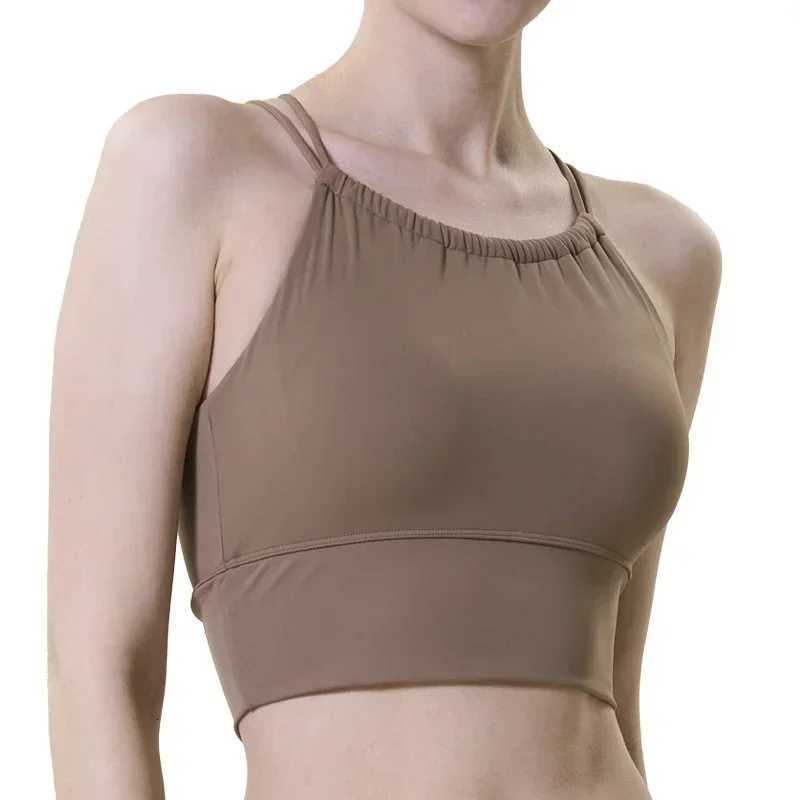 Sports Bra Back Cross Yoga Bra Push Up Shockproof Fitness Gym Fitness Underwear Crop Tops Solid Color Women Fitness Bra Vest Z20260319