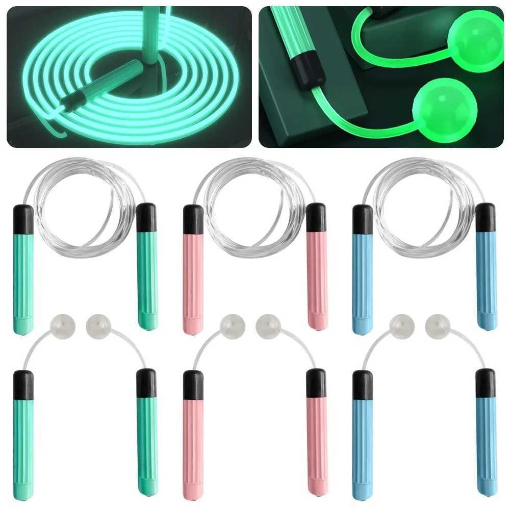 PU LED Luminous Jump Rope Adjustable Length Bright Fluorescent Skipping Rope Dazzling Light Luminous Skipping Rope M260319