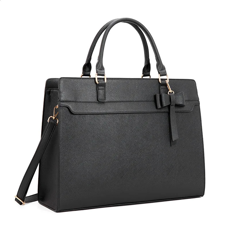 Womens Large Capacity 156 Inch Laptop Briefcase MultiFunctional Tote Handbag Shoulder Crossbody Work Bag 260317