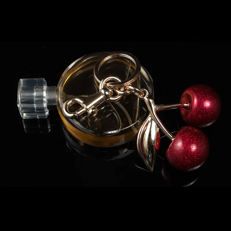 Cherry Keychain Double Leaf Resin Pendant Fashion Car Key Chain Accessories - view 9