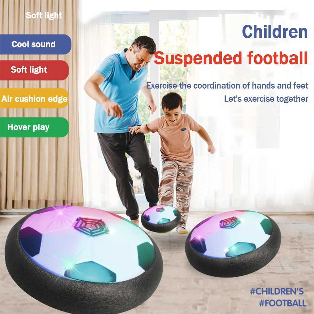 1Pcs Battery Electric Light Air Cushion Football - Indoor Parent Child Exercise Suspended Soccer Toy for Family Fun Y260319