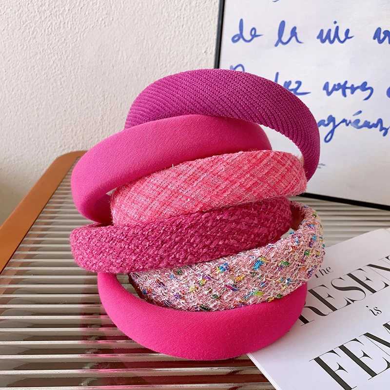 Premium Sense Of Tweed Hair Bands Korean Version Of The Small Fragrant Style Sponge High Skull Top Hair Band Fashion Headdresses H260319