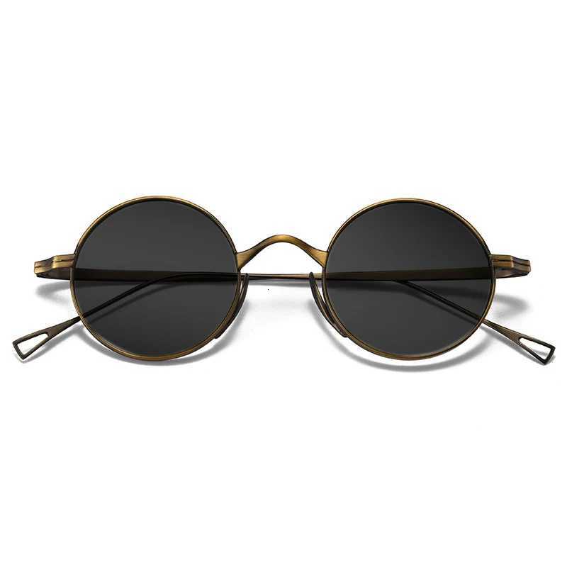 Ultra Light Pure Titanium Myopia Sunglasses Men Vintage Designer Small Round Frame Sunglasses Women Retro Luxury Brand Eyewear H260319 - view 5