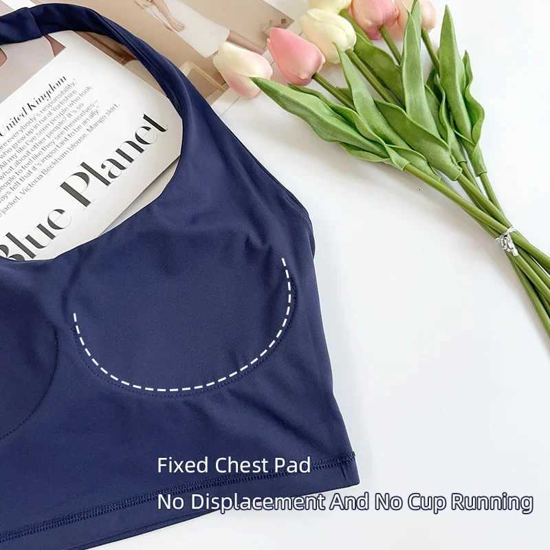 Womens Sexy Hang The Neck Fitness Sports Bras Shockproof Breathable Comfortable Cycling Running Outdoor Leisure Yoga Vest Z20260319