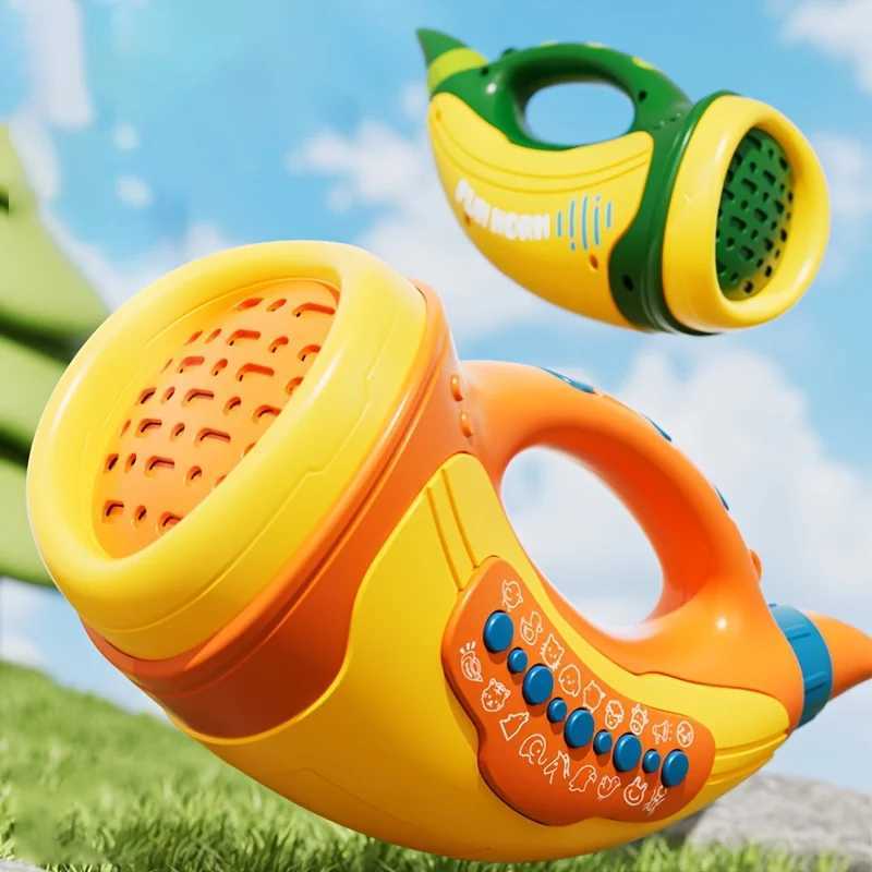 Kids Horn Musical Instrument ToyLung Capacity Sound Exerciser for Children Christmas Party Birthday Gift for Boys Girls Y260319