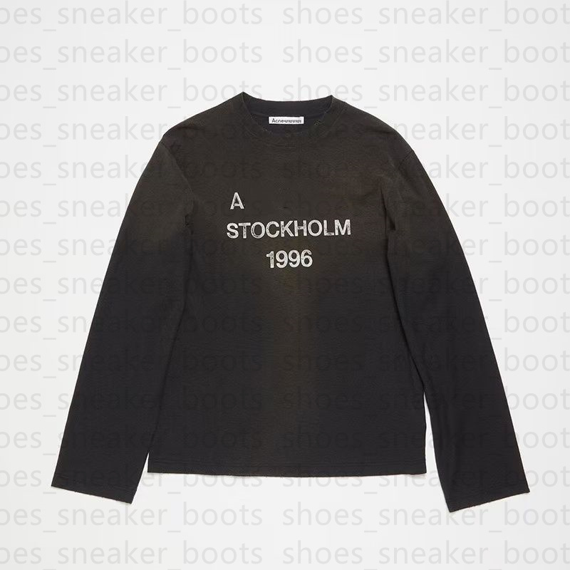 2026SS Designer acnelies studiolies Men Hoodie Letter Printed Women ances hoodie Fashion Spring and Autumn Long Sleeve Tops Washed Styles cotton Sweatshirt