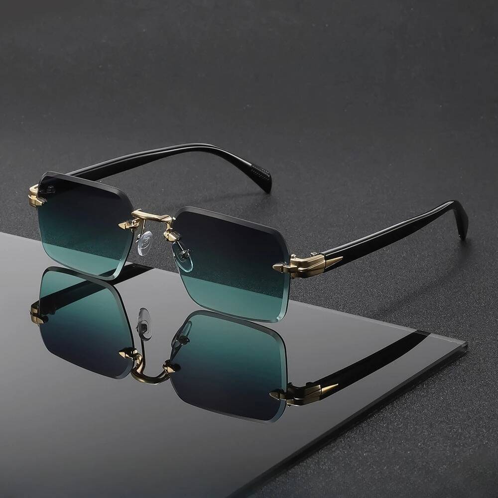 Free Shipping 2026 New Fashionable Personalized Borderless Women's Sunglasses Outdoor Ultra Light Neutral Metal Hinge Sunscreen Glasses