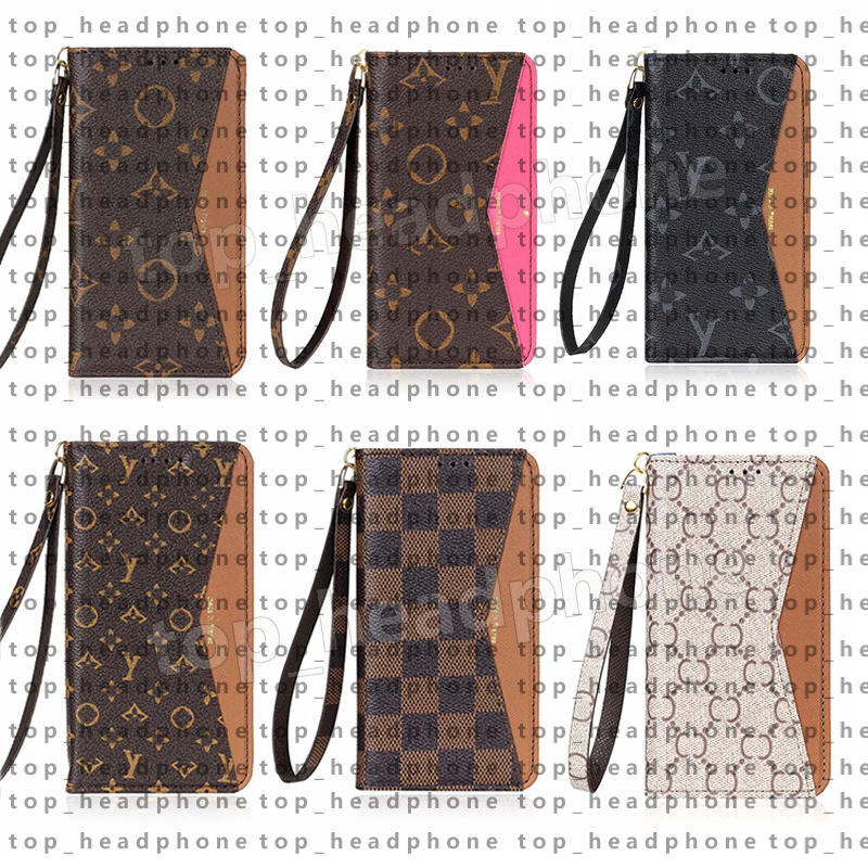 Designer Wallet Phone Cases For iPhone 17 Pro Max 15 Plus 14 13 12 Fashion Monogram Leather Purse Card Holder Pocket Bag Luxury Wallets Cover Designers Case