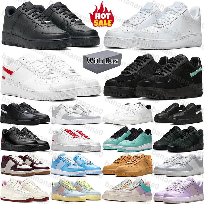 Free Shipping With Box Designer 1s airforc forces1 af1s one supreme airforce1box airfoce sneakers forc running shoes trainers for mens womens Outdoor discount