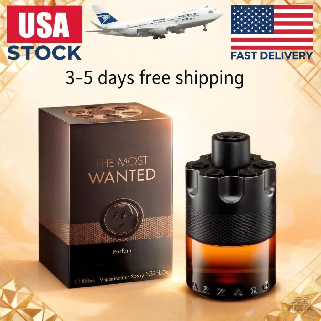 Azzaro The Most Wanted Parfum 100ml - USA Stock 3-5 Day Free Shipping USPS Fast Delivery