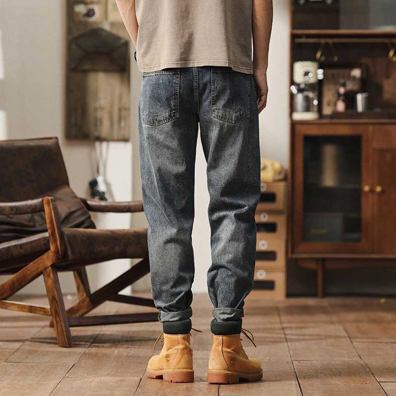 2025 Spring/Summer New Mens Stretch Straight leg Jeans Classic Business Casual Straight leg Loose Large denim Pants Brand Jeans D260320