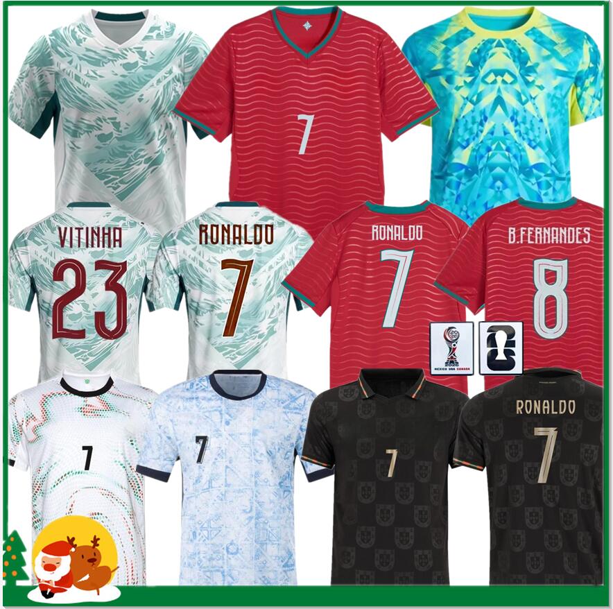 2026 Portugal JOAO FELIX soccer jerseys VITINHA NEVES BERNARDO BRUNO RONALDOs FERNANDES Portugieser 25 26 Portuguese football shirt Men Kids kit women sets