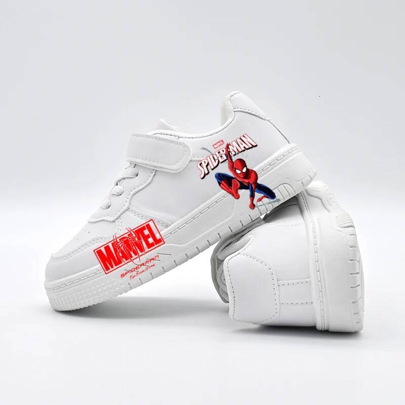 Designer Disney Disney Spiderman Children's Student Casual Shoes Kids New Design Sport Shoes Boys Girls Anti-Slip Outdoor Breathable Sneakers Lux