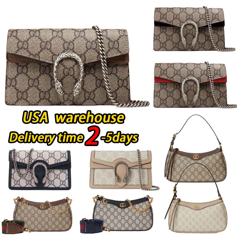 Top Designer Purse Fashion Mini High quality Chain Shoulder Canvas Leather Envelope Wallet Luxury Bag