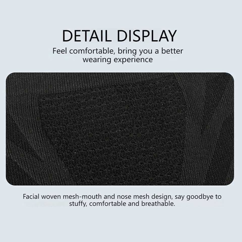 GTUBIKE Warm Elastic Breathable Half-Face Cycling Mask for Outdoor Sports Running Skiing - Running Face Cover for Cold Weather M260320